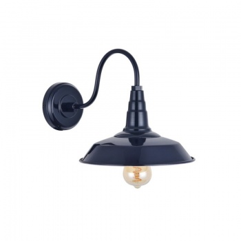 Argyll Industrial Wall Light Squid Ink Dark Blue