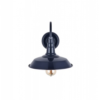 Argyll Industrial Wall Light Squid Ink Dark Blue