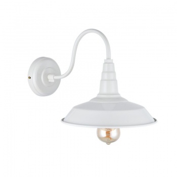 Argyll Industrial Wall Light Clay White Cream