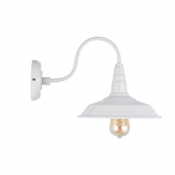 Argyll Industrial Wall Light Clay White Cream