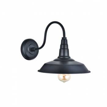 Argyll Industrial Wall Light Matt Black