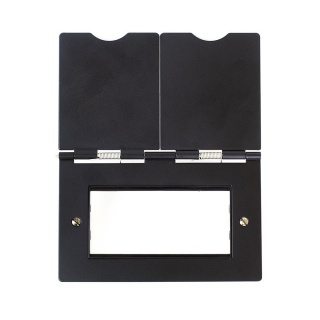 The Camden Collection Matt Black 4 x25mm EM-Euro Module Floor Plate