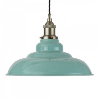 Duck Egg Blue St Edmund's Painted Pendant Light