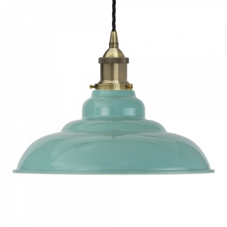 Duck Egg Blue St Edmund's Painted Pendant Light