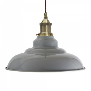 French Grey St Edmund's Painted Pendant Light