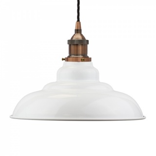 White St Edmund's Painted Pendant Light