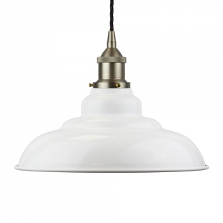 White St Edmund's Painted Pendant Light