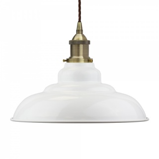 White St Edmund's Painted Pendant Light