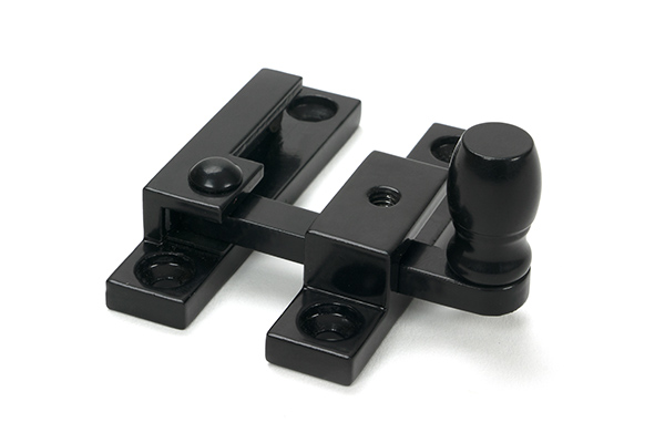 Black Mushroom Quadrant Fastener - Narrow