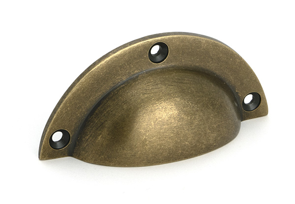 Burnished Brass 4'' Plain Drawer Pull