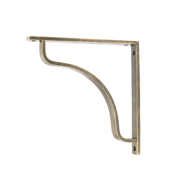 Burnished Brass Abingdon Shelf Bracket (200mm x 200mm)