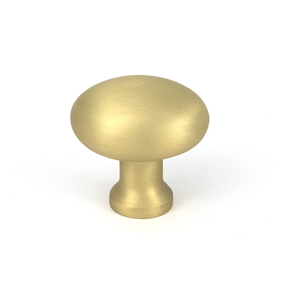 Satin Brass Moore Cabinet Knob - 32mm