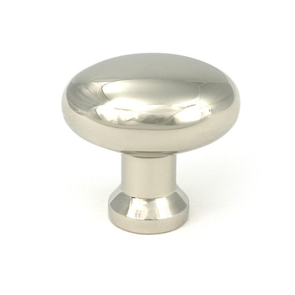 Polished Nickel Moore Cabinet Knob - 38mm