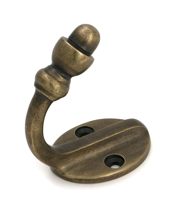 Burnished Brass Coat Hook