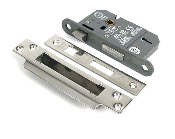 Polished Chrome 2.5'' 5 Lever BS Sash Lock