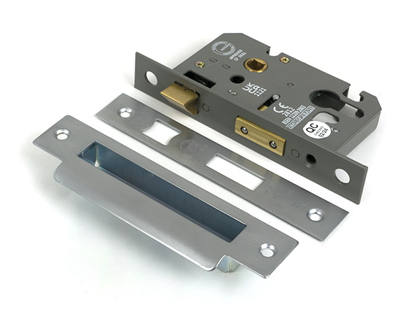 Satin Chrome 2.5'' Euro Profile Sash Lock