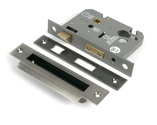 Pewter 3'' Euro Profile Sash Lock