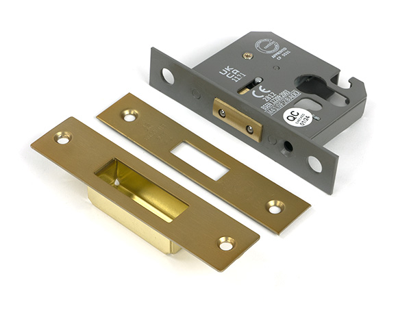 Satin Brass 2.5'' Euro Profile Dead Lock