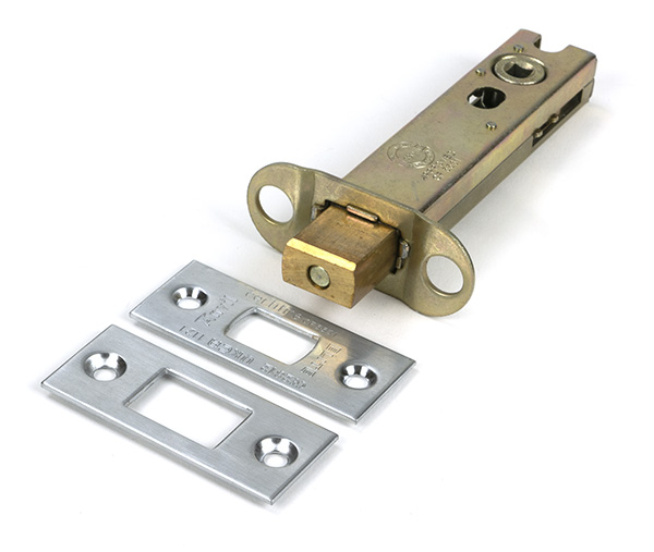 Satin Chrome 4'' Heavy Duty Tubular Deadbolt