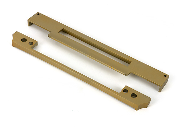 Satin Brass '' Rebate Kit for Euro Din Sash Lock