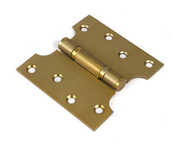 Satin Brass 4'' x 2'' x 4''  Parliament Hinge (pair) ss