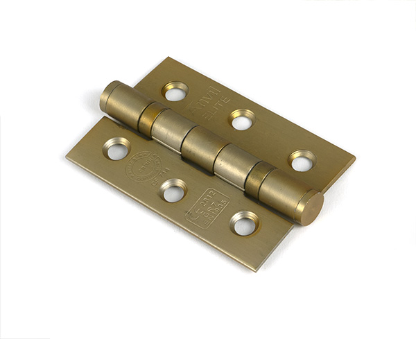 Satin Brass 3'' Ball Bearing Butt Hinge (Pair) ss