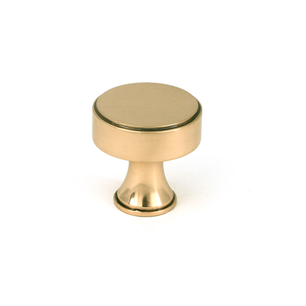 Polished Bronze Scully Cabinet Knob - 25mm