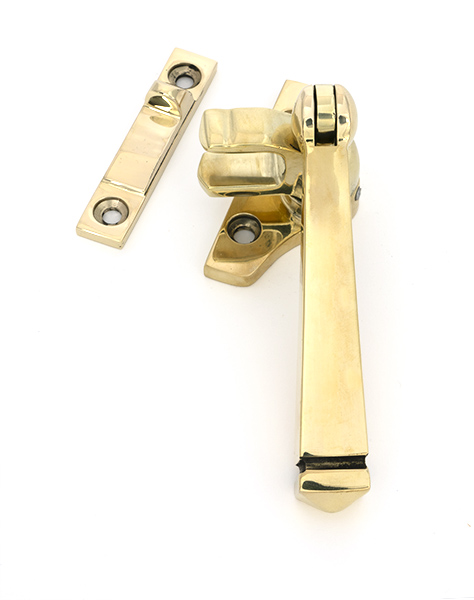 Polished Brass Night-Vent Locking Avon Fastener (Steel Window)