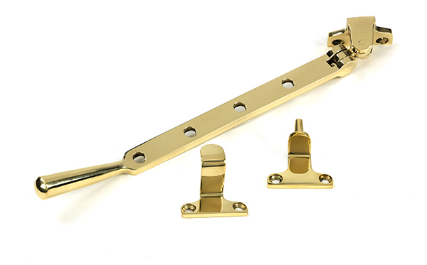 Polished Brass 10'' Newbury Stay (Steel Window)