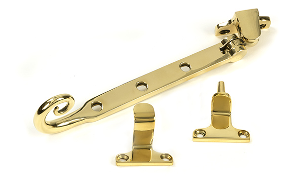 Polished Brass 8'' Monkeytail Stay (Steel Window)