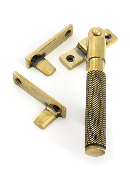 Aged Brass Night-Vent Locking Brompton Fastener