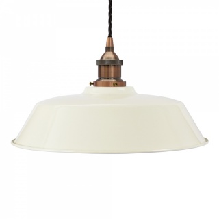 Clay White Chancery Painted Pendant Light