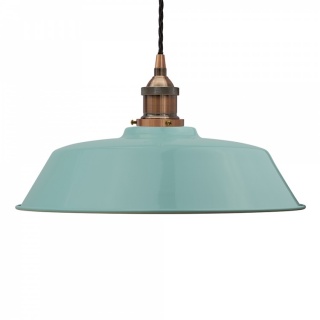 Duck Egg Blue Chancery Painted Pendant Light