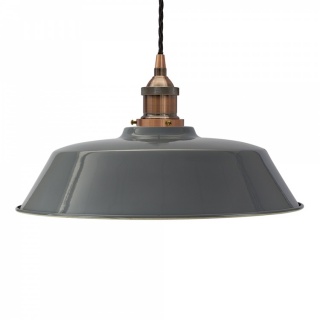 French Grey Chancery Painted Pendant Light