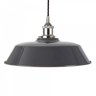 Slate Grey Chancery Painted Pendant Light