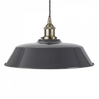 Slate Grey Chancery Painted Pendant Light