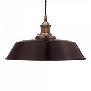 Burgundy Red Chancery Painted Pendant Light