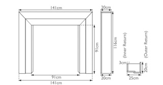 Vermont Wooden Fireplace Surround