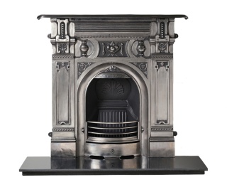 Carron Large Victorian Cast Iron Fireplace