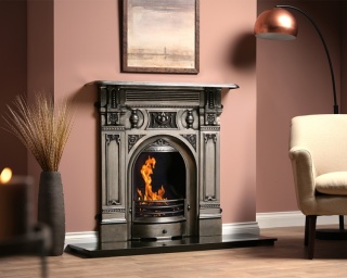 Carron Large Victorian Cast Iron Fireplace