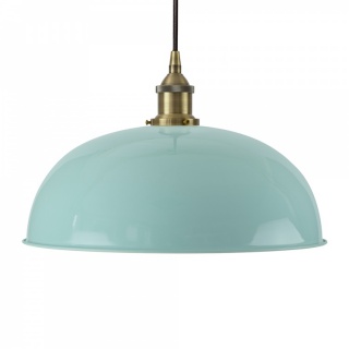 Duck Egg Blue Worcester Painted Pendant Light