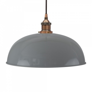 French Grey Worcester Painted Pendant Light