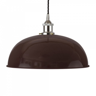 Burgundy Red Worcester Painted Pendant Light