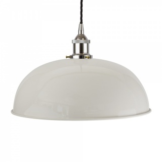 Pale Grey Worcester Painted Pendant Light